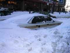 Lots of snow in Bostong