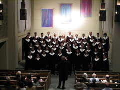 Singing at UniLu (University Lutheran) benifiting the Harved Square Homeless Shelter.