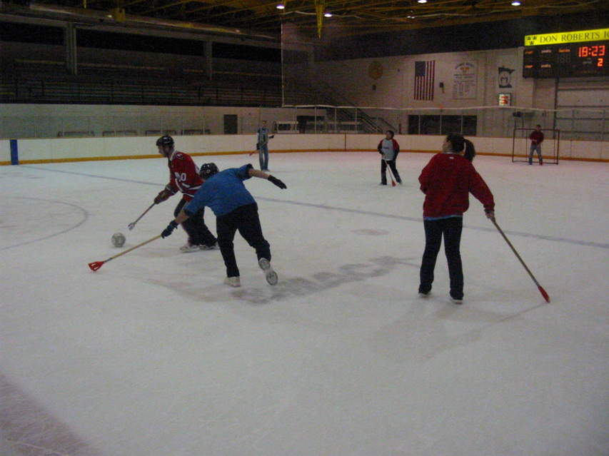 Movin' down the ice.