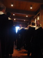 Waiting to sing.