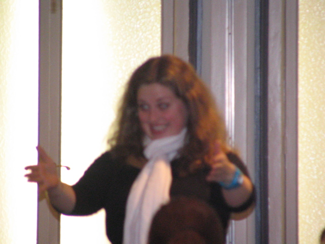 Our fearless leader leading the Thank You Song.
