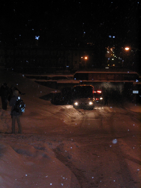 Our bus is stuck!