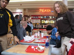 A lunch break on the way to Jamestown