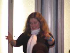Our fearless leader leading the Thank You Song.