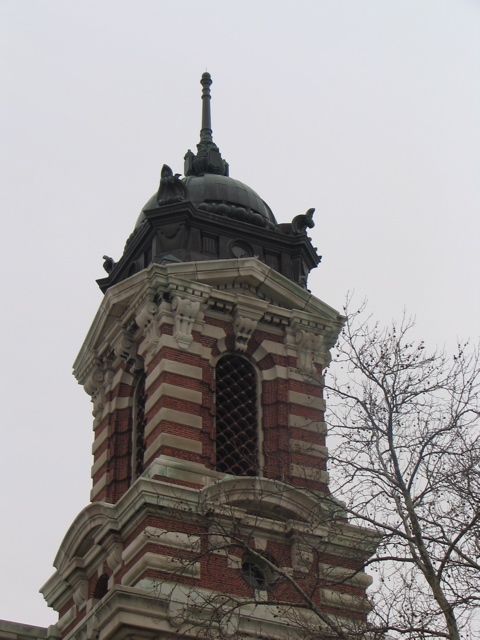 A tower on Ellis Island