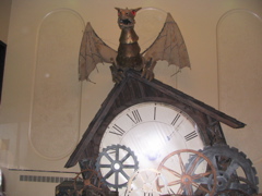 The Time Dragon from the lobby to the theater.