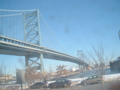 One of the several bridges in Philadelphia.