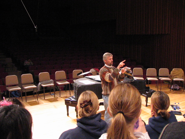 Dr. Aune giving us some pointers.