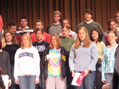 Singing "Prepare the Way"