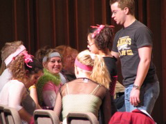 Taking a break on 80's day.