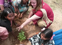 India Brittney with young women