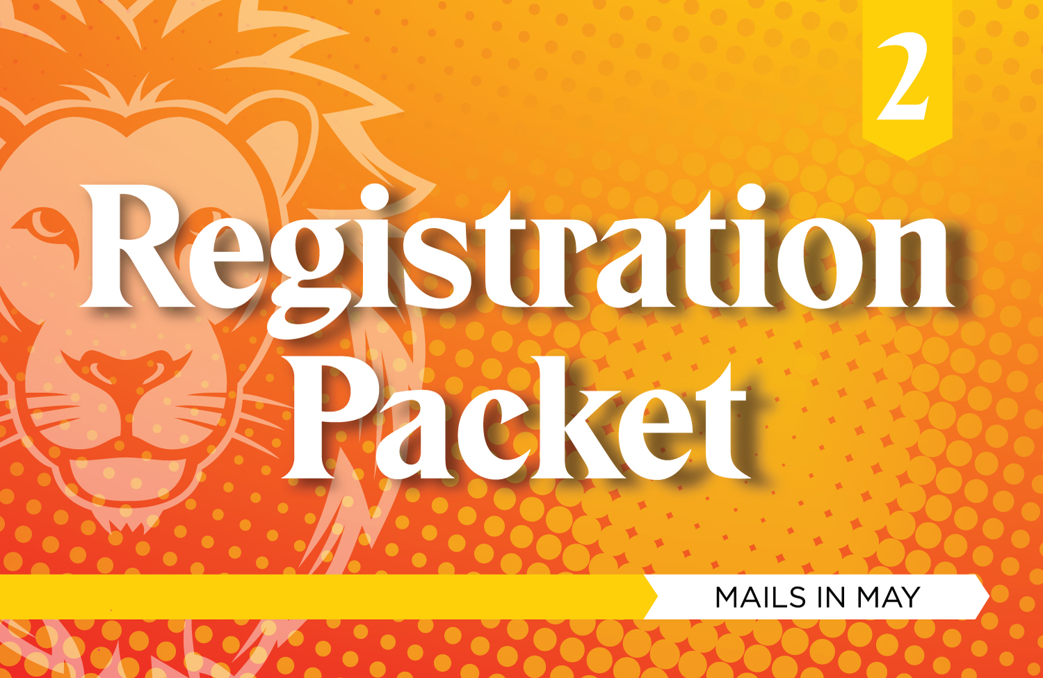 Mailing 2: Registration Packet, mails in May