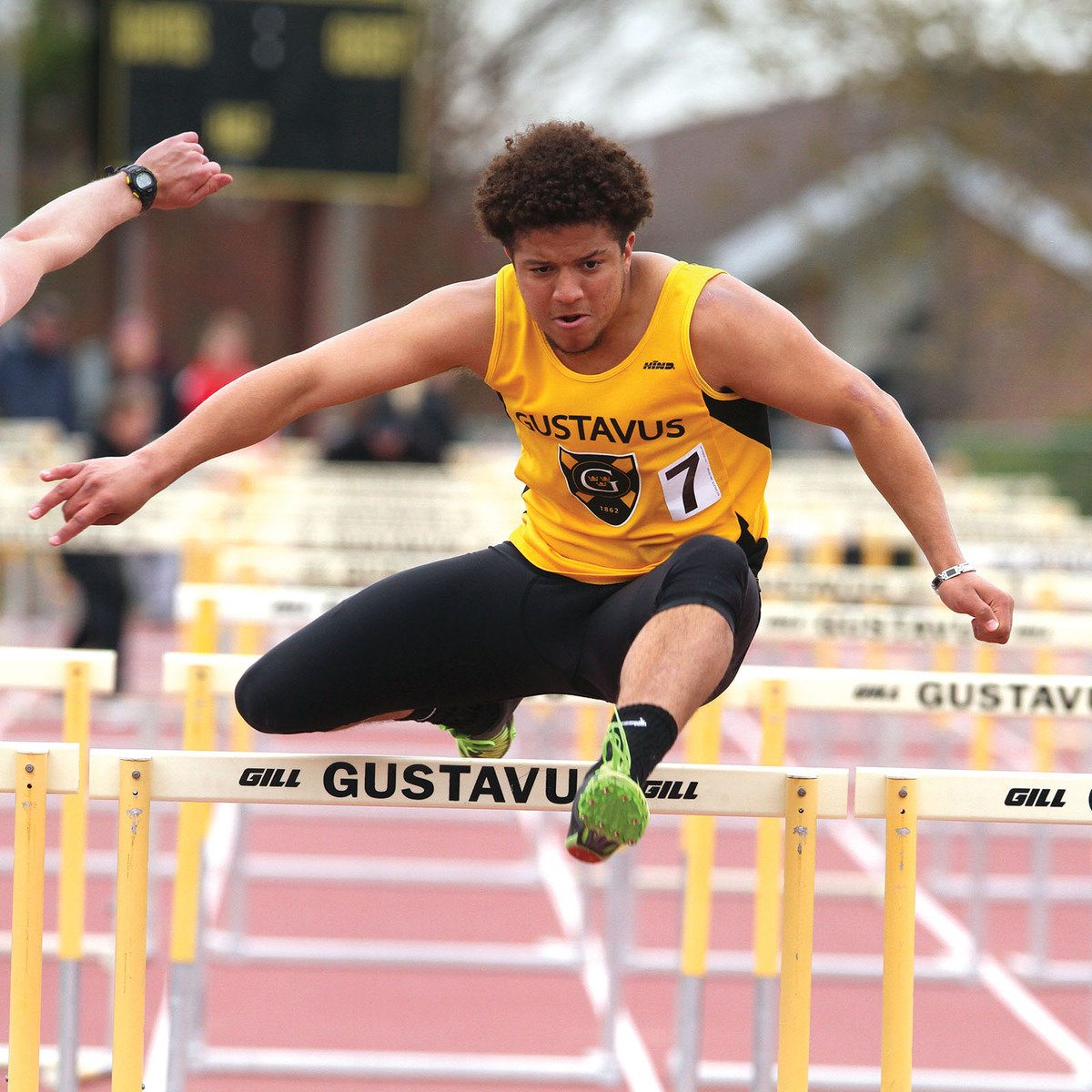 Track and field hurdler.