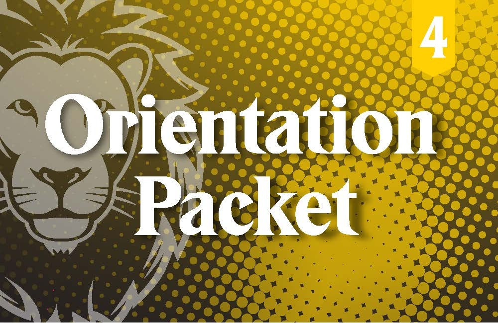 Mailing 4: Orientation Packet