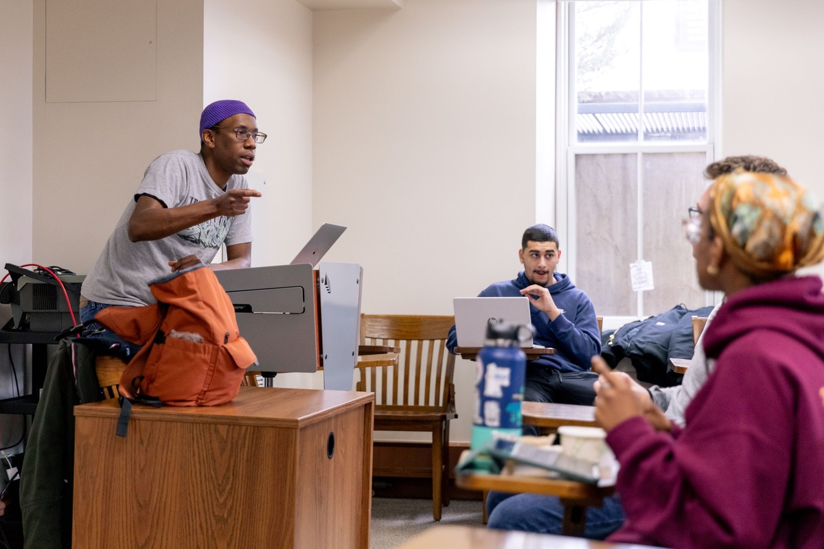 Jon Gill teaching in class