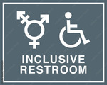 Inclusive restroom icon