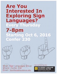 Sign Languages Poster