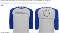 2017 Chem Club t-shirt