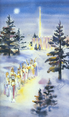 1987 Christmas in Christ Chapel "Celebrating the Old and New Worlds from Which We Have Come" Program Cover
