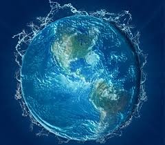 Ocean sustainability represented on the globe