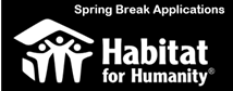 Habitat For Humanity Spring Break Applications
