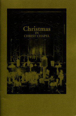 1993 Christmas in Christ Chapel "A German Christmas: A Celebration of the Nativity of our Lord with a Salute to Old and New Leipzig" Program Cover