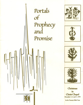 1997 Christmas in Christ Chapel "Portals of Prophecy and Promise" Program Cover