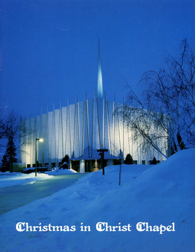 1985 Christmas in Christ Chapel "Service of Lessons and Carols" Program Cover
