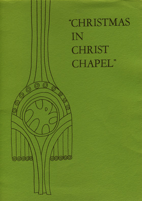 1973 Christmas in Christ Chapel "Advent Vespers" Program Cover