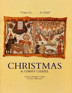 1983 Christmas in Christ Chapel "Unto Us... A Child" Program Cover
