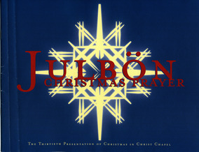 2002 Christmas in Christ Chapel "Julbon Christmas Prayer" Program Cover
