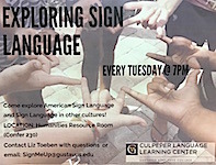 Exploring Sign Language Poster 2017