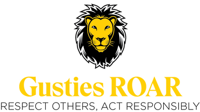 Gusties ROAR with lion image