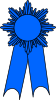 Blue First Prize Ribbon