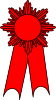 Image of Red Second Prize Ribbon