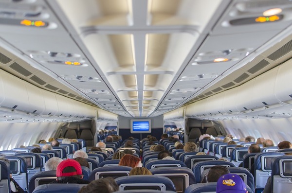 People seated in airplace