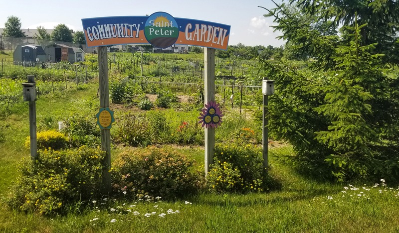 St. Peter Community Garden Sign