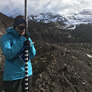 Abby Michels ('17) collecting GPS control points at Volcan Chimborazo, Ecuador