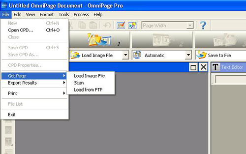 omnipage pro 15 saving as .op document