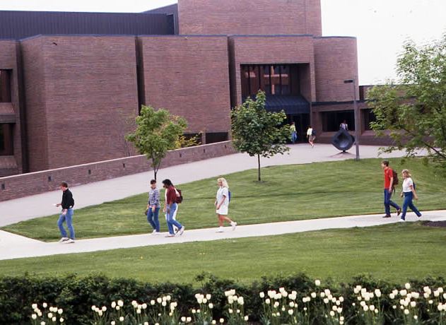 Walking by the Library