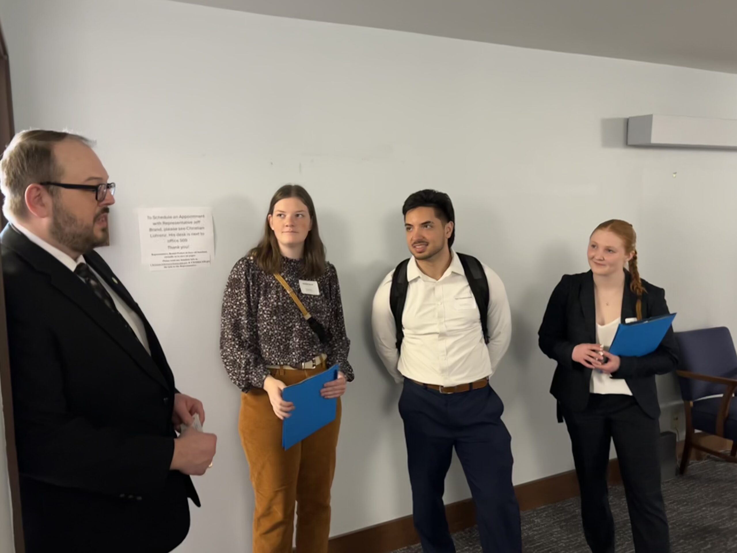 Gustie Students Lobby Lawmakers for Higher Ed Funding