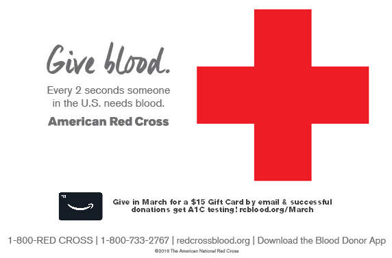 March American Red Cross Blood Drive