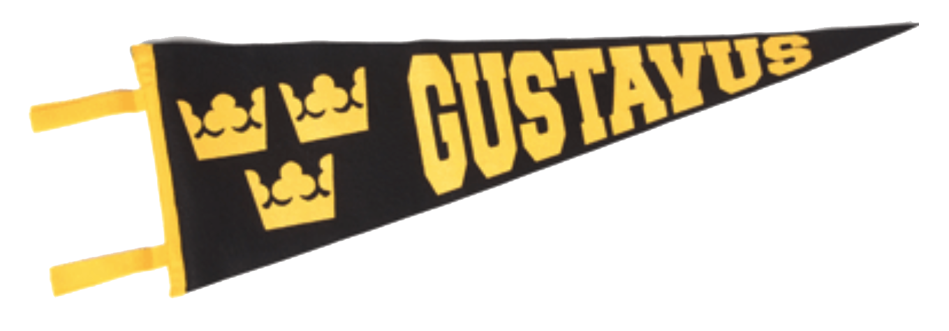 Gustavus black and gold pennant