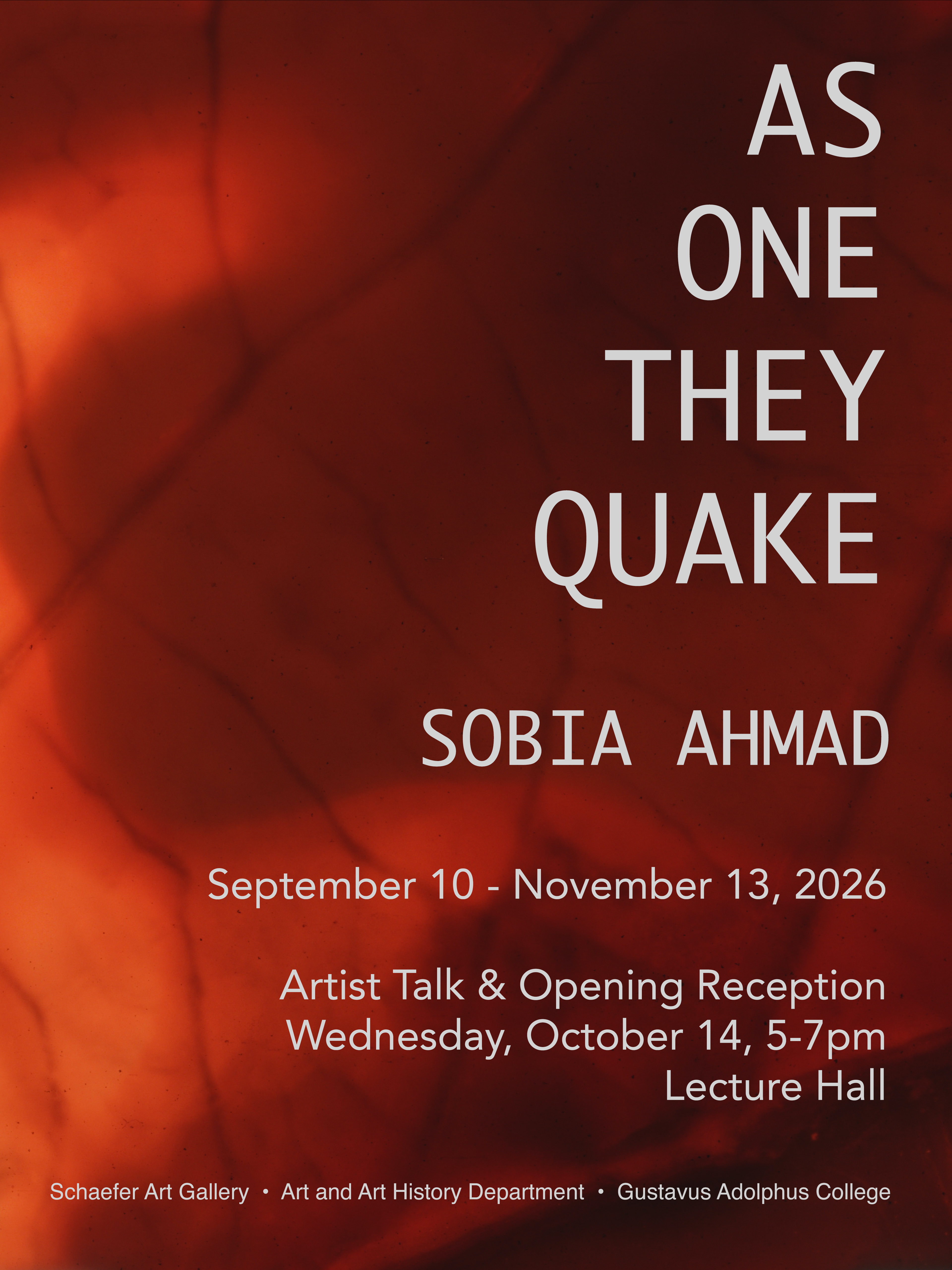 event information for as one they quake exhibit