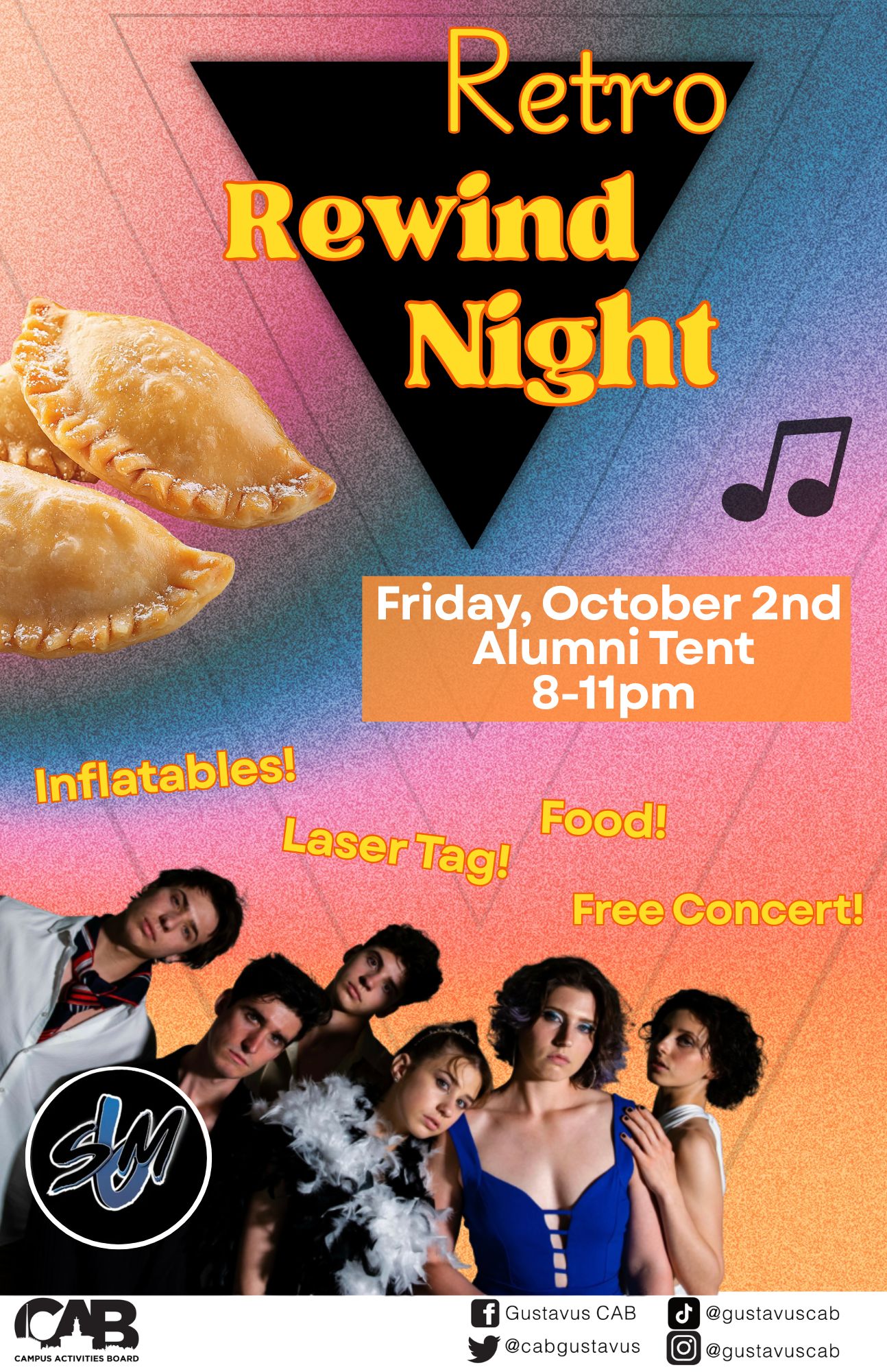 Retro Rewind Night October 2nd 8-11pm in the Alumni Tent