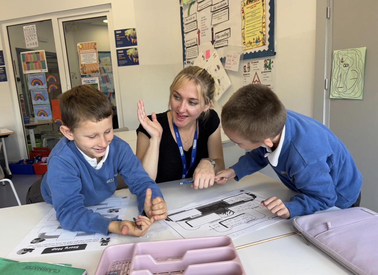 nina nordstrom student teaching to two students