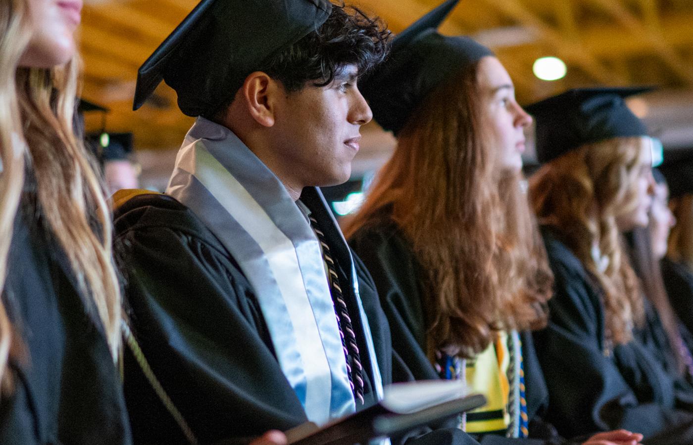 Students at graduation