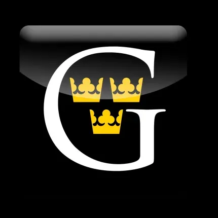 The branded Gustavus G icon with the Three Crowns inside of it. 