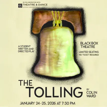 Bell on poster with The Tolling and other text
