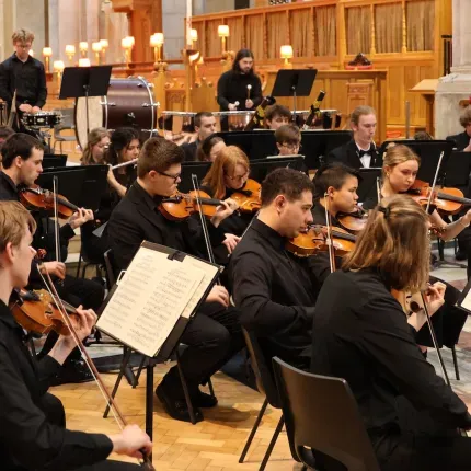 Gustavus Symphony Orchestra performing in the Ireland